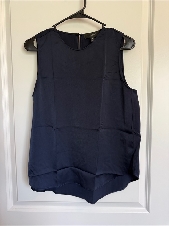 Banana Republic Tops - Banana Republic Navy Satin Shell Tunic | NWOT | Never worn | Size S